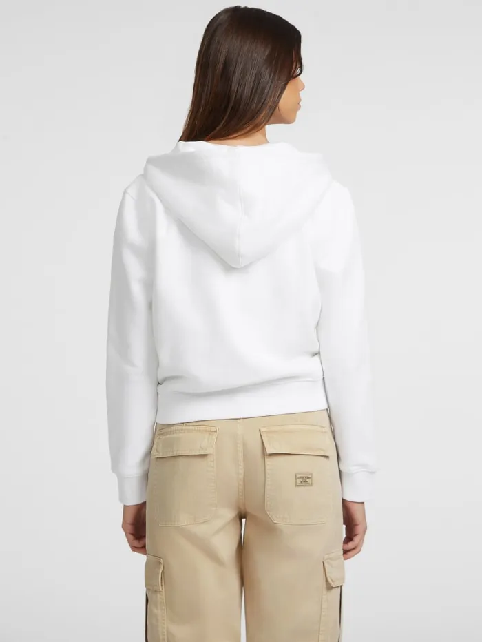 GUESS Tops Mini Patch ZipUp Sweatshirt Gray 8211 Women