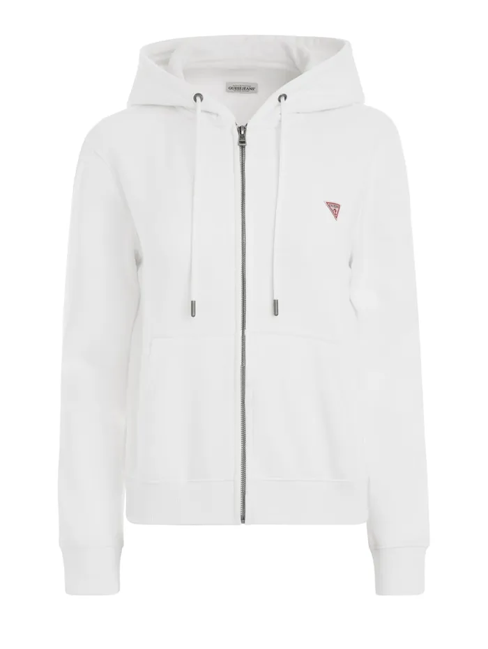 GUESS Tops Mini Patch ZipUp Sweatshirt Gray 8211 Women