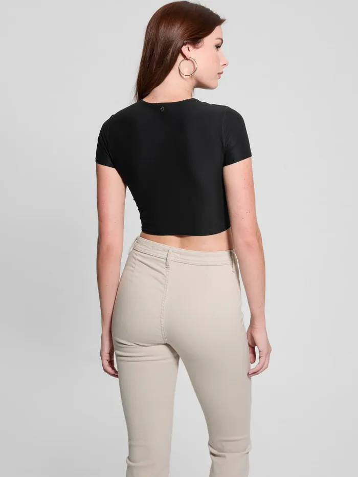 GUESS Tops Rene Second Skin Crop Tee Pink 8211 Women