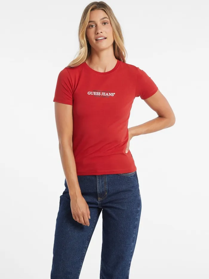GUESS Tops Slim American Tradition Tee Green 8211 Women