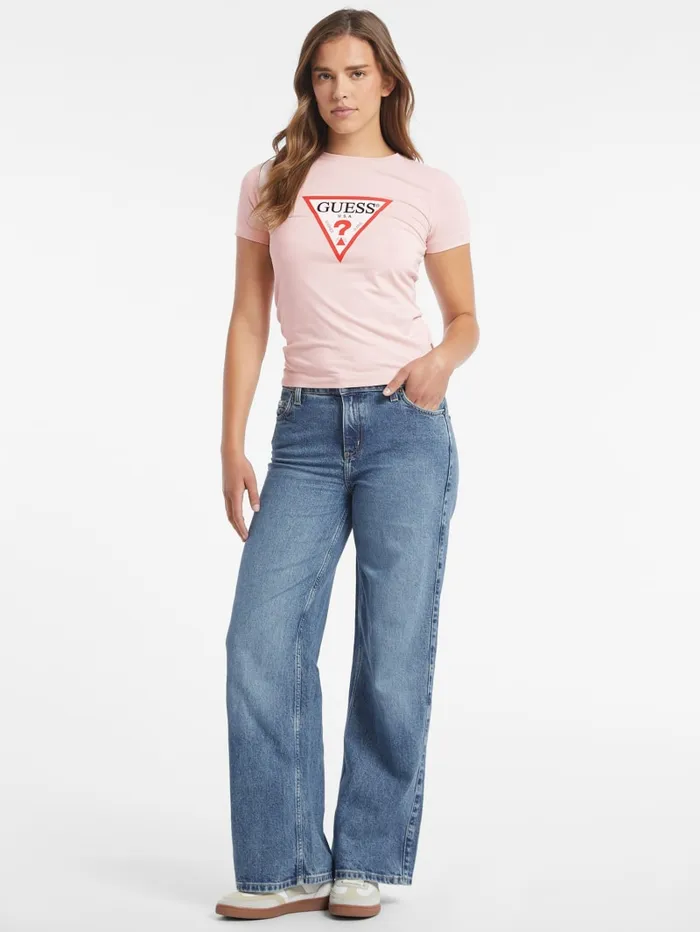 GUESS Tops Slim Iconic Tee White 8211 Women