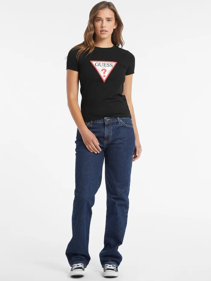 GUESS Tops Slim Iconic Tee White 8211 Women