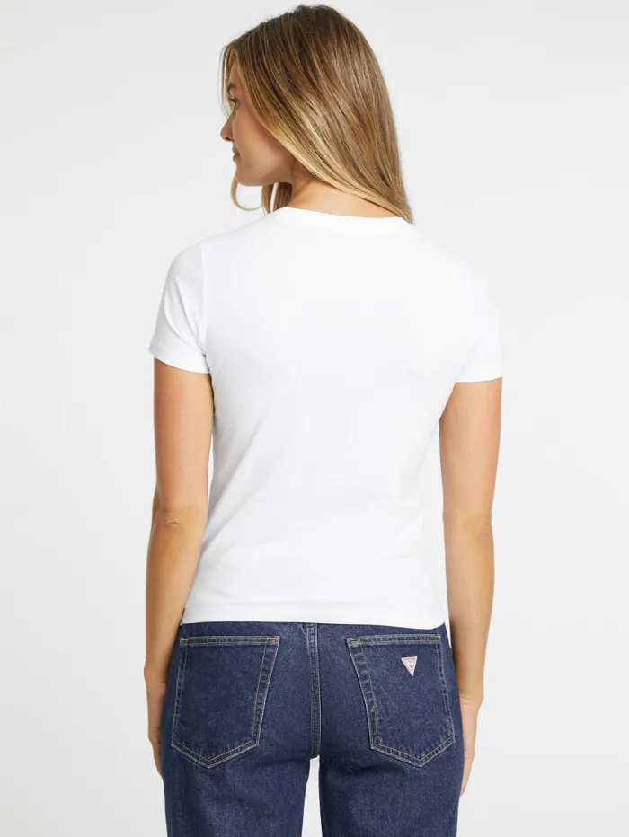 GUESS Tops Slim Iconic Tee White 8211 Women