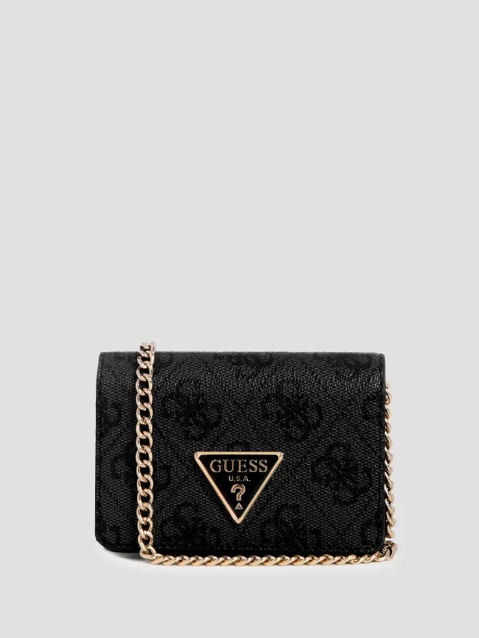 GUESS Travel and Tech Laurel Quattro G Micro Mini Wallet Black 8211 Women