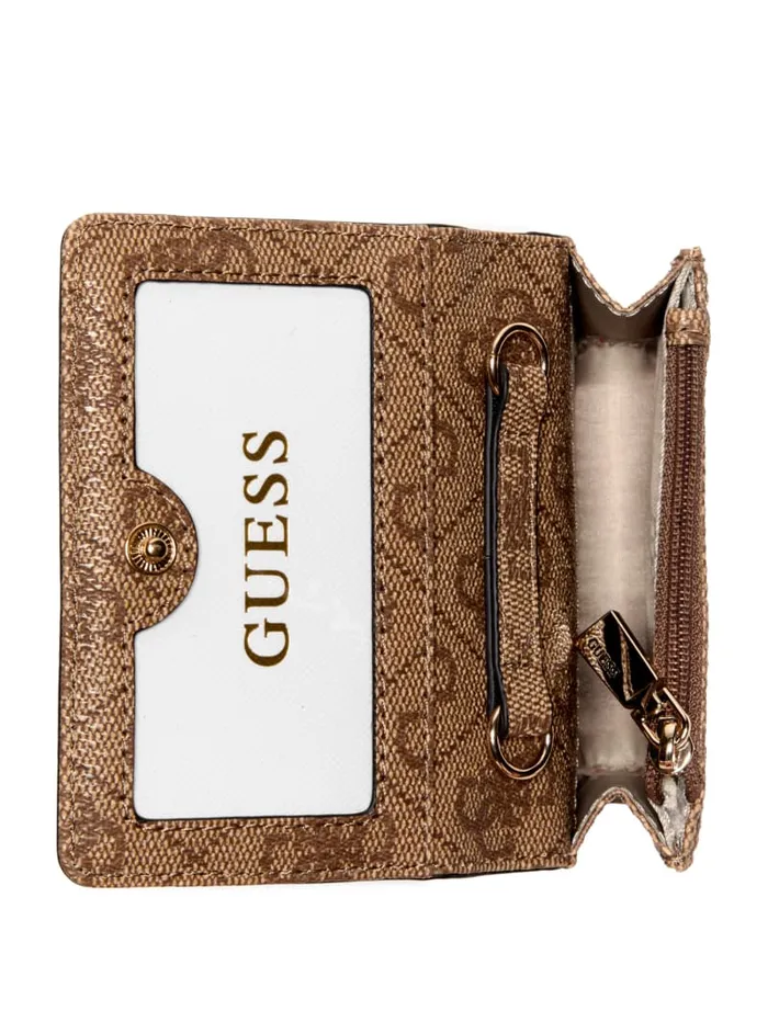GUESS Travel and Tech Laurel Quattro G Micro Mini Wallet Black 8211 Women