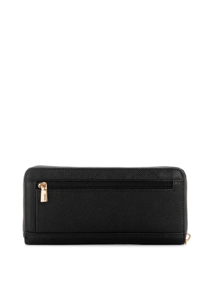 GUESS Wallets Laurel Large ZipAround Wallet Black 8211 Unisex