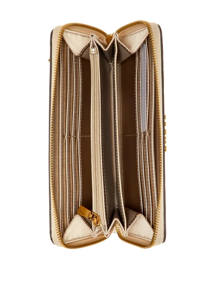 GUESS Wallets Laurel Large ZipAround Wallet Black 8211 Unisex