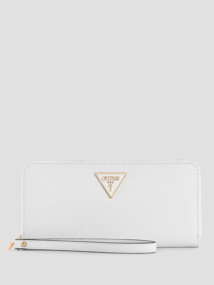 GUESS Wallets Laurel Large ZipAround Wallet Black 8211 Unisex