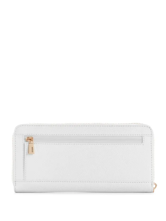 GUESS Wallets Laurel Large ZipAround Wallet Black 8211 Unisex