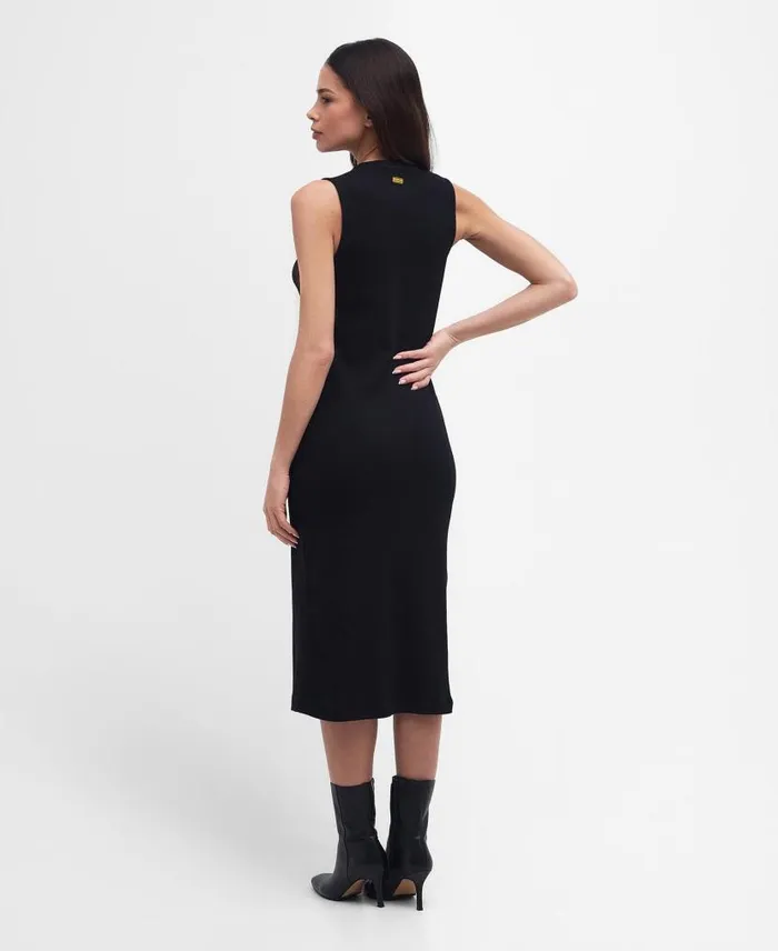 Hadfield Midi Dress Peach Melba Women Barbour Dresses and Skirts