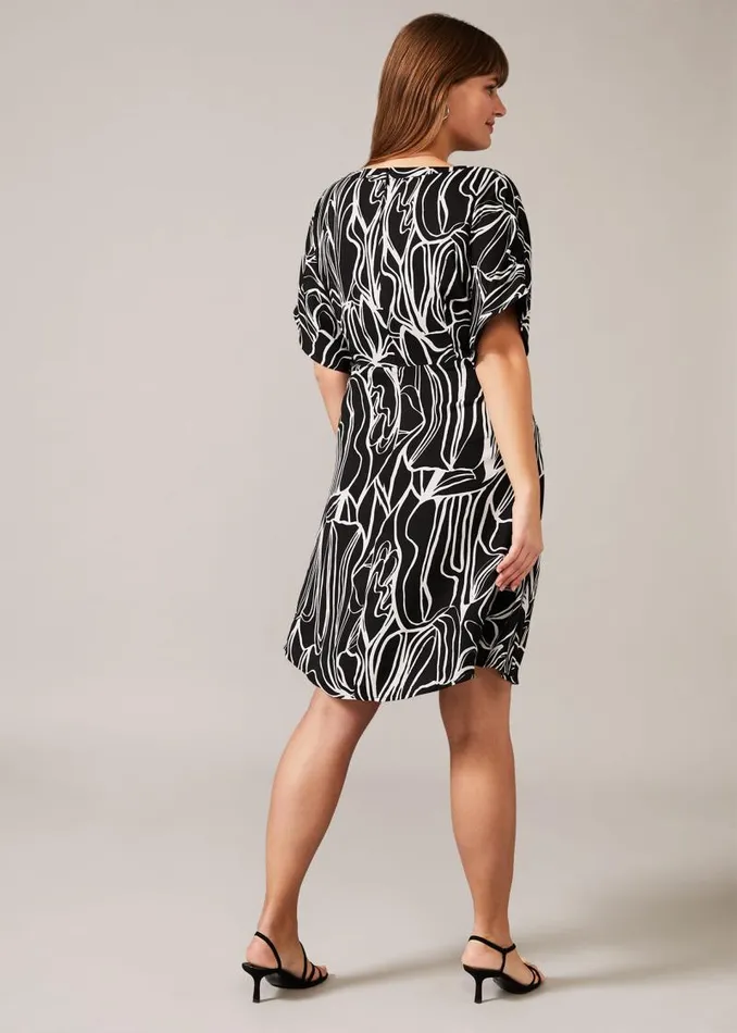 Harlow Abstract Print Dress Blackwhite Women Phase Eight Dresses