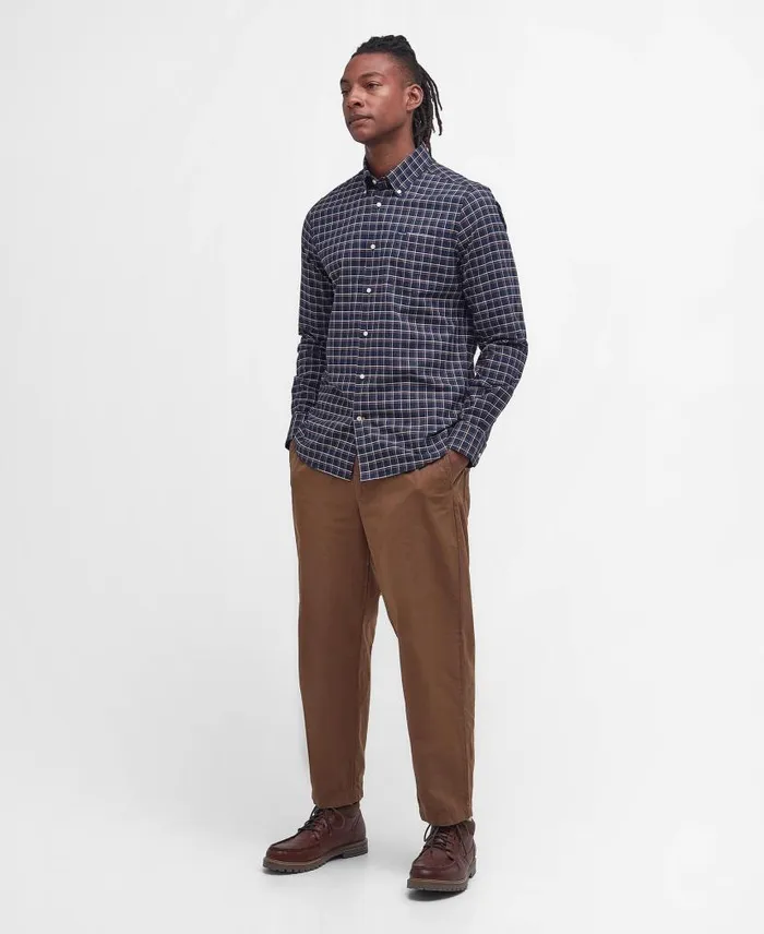 Harthorpe Tailored Shirt Ecru Men Barbour Shirts