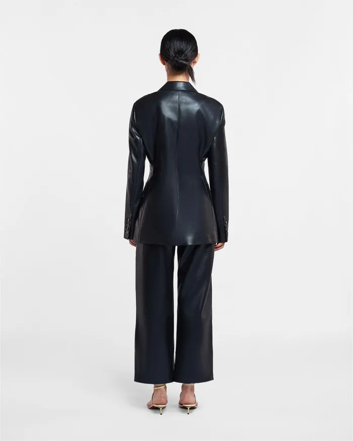 Hathi Okobor AltLeather Blazer Black Women Nanushka Jackets and Blazers