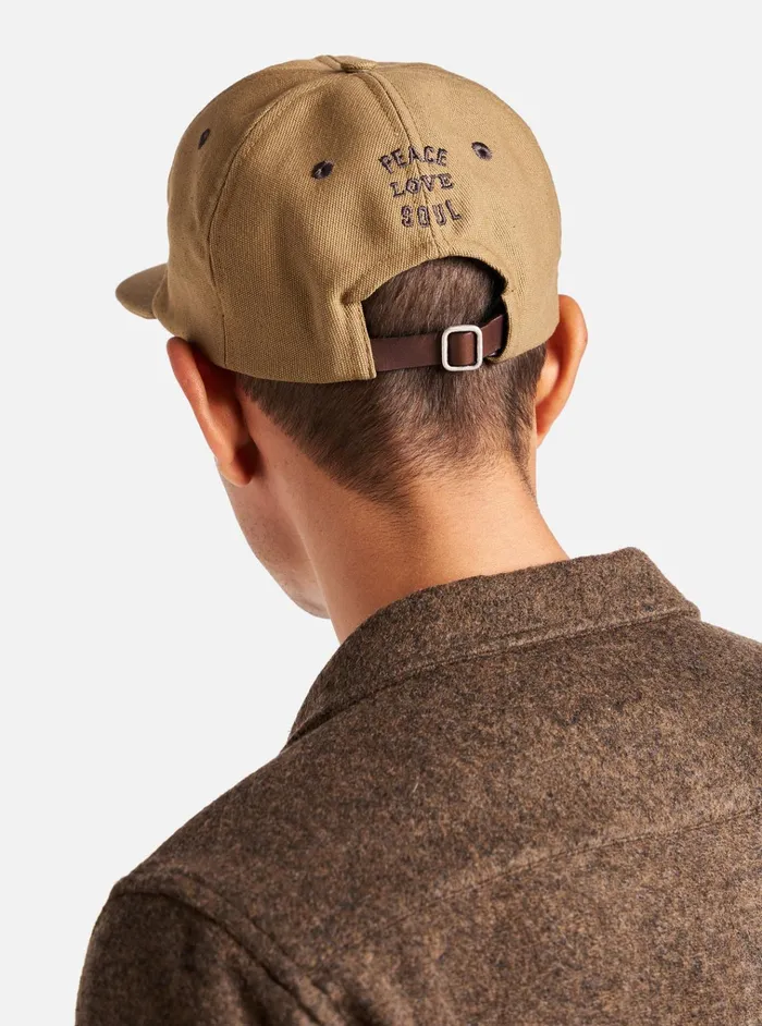 Hats Men Universal Works Universal Works Baseball Hat In Khaki Canvas