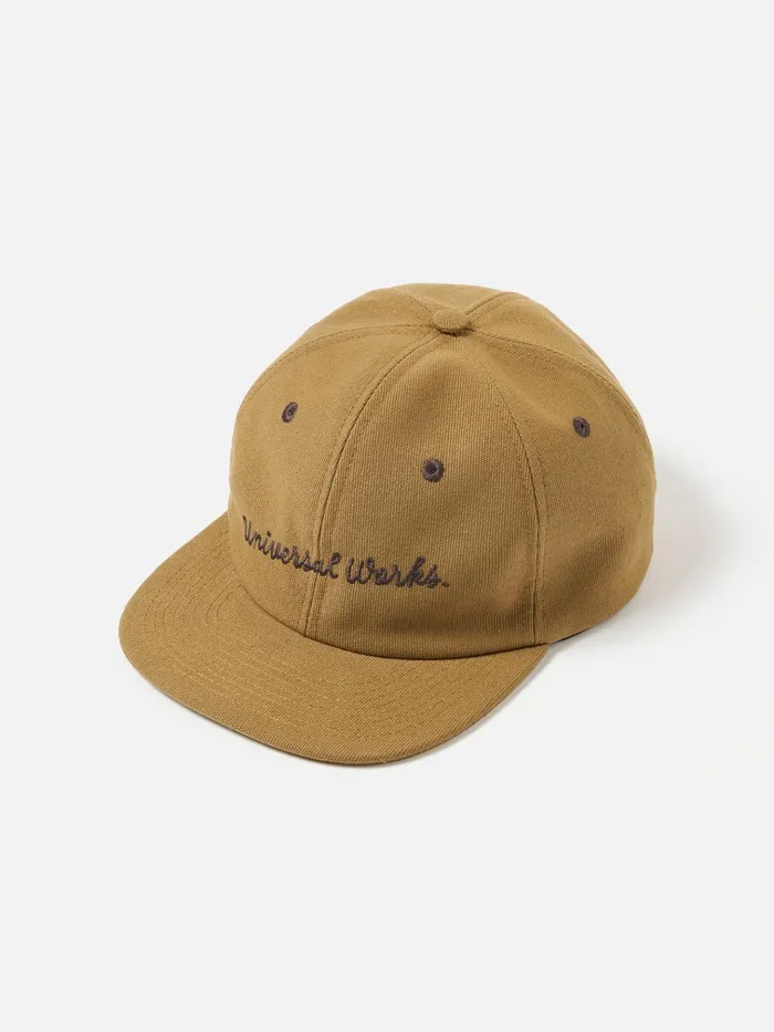 Hats Men Universal Works Universal Works Baseball Hat In Khaki Canvas