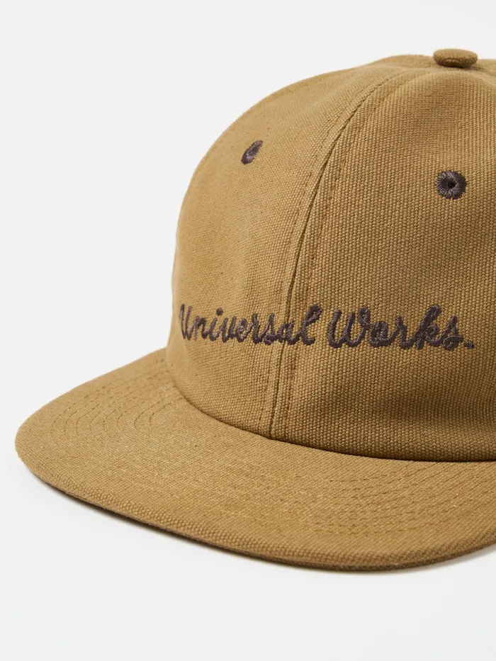 Hats Men Universal Works Universal Works Baseball Hat In Khaki Canvas