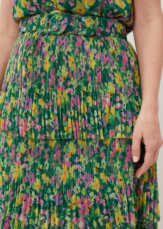 Heidi Printed Plisse CoOrd Skirt Multicoloured Women Phase Eight Skirts