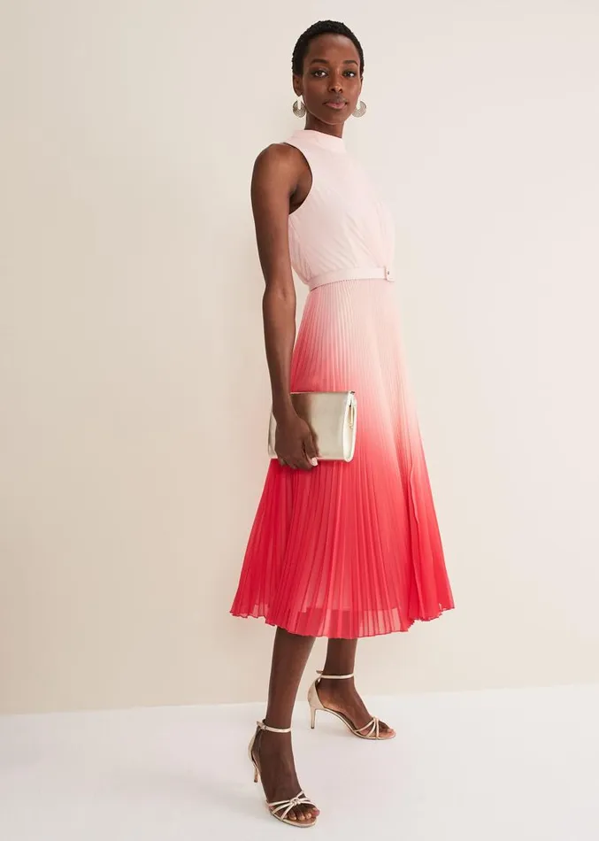 Henrietta Ombre Dress Pale Pinkpink Women Phase Eight Dresses