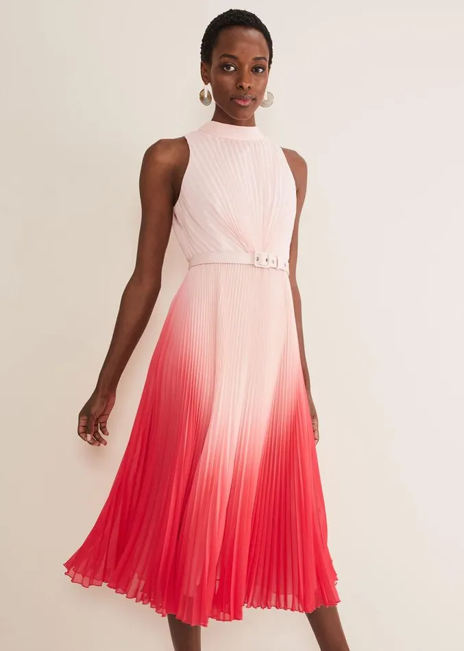 Henrietta Ombre Dress Pale Pinkpink Women Phase Eight Dresses