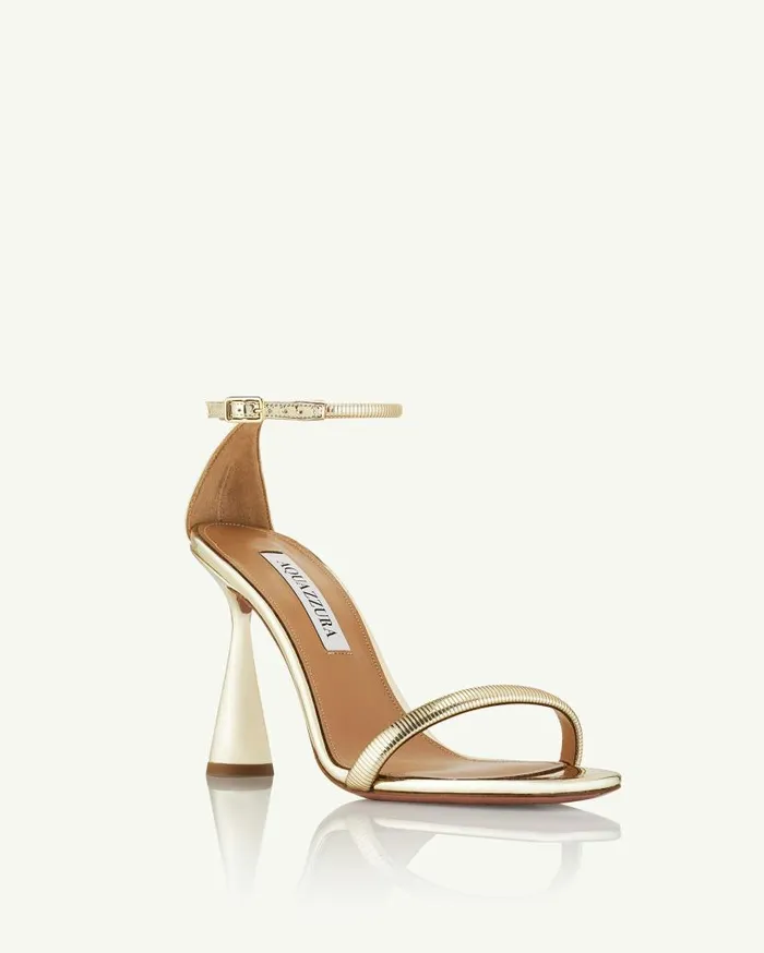 Hot Sandal 95 Gold Women Aquazzura Sandals