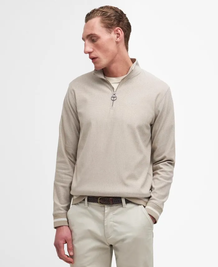 Houndwood HalfZip Sweatshirt Classic Navy Men Barbour Hoodies and Sweatshirts