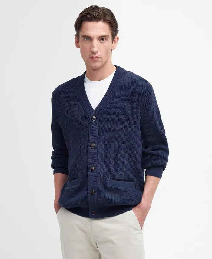 Howick Cardigan Whisper White Men Barbour Cardigans