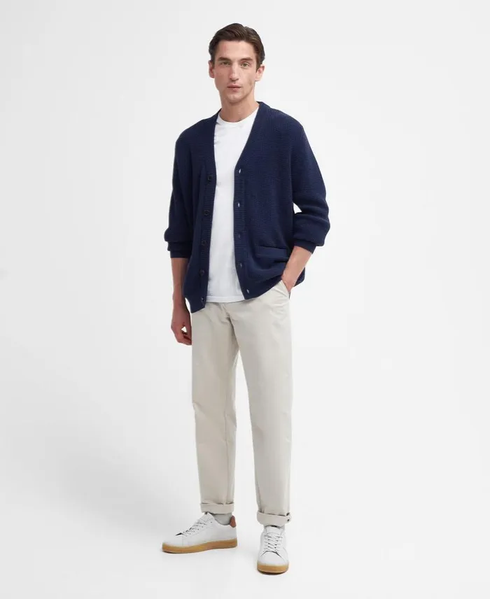 Howick Cardigan Whisper White Men Barbour Cardigans