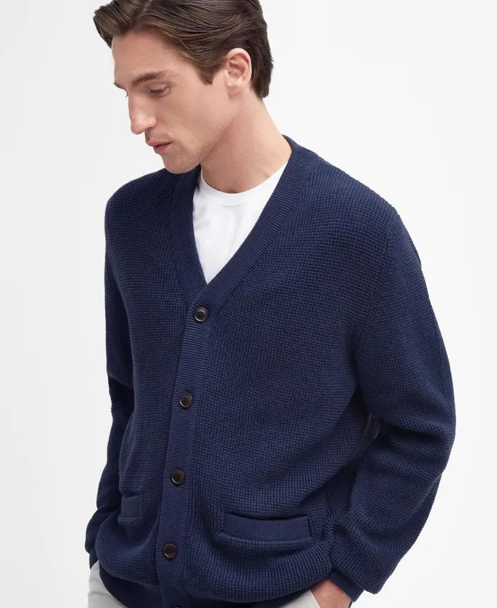 Howick Cardigan Whisper White Men Barbour Cardigans