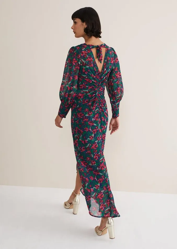 Hyacinth Floral Midi Dress Multicoloured Women Phase Eight Dresses