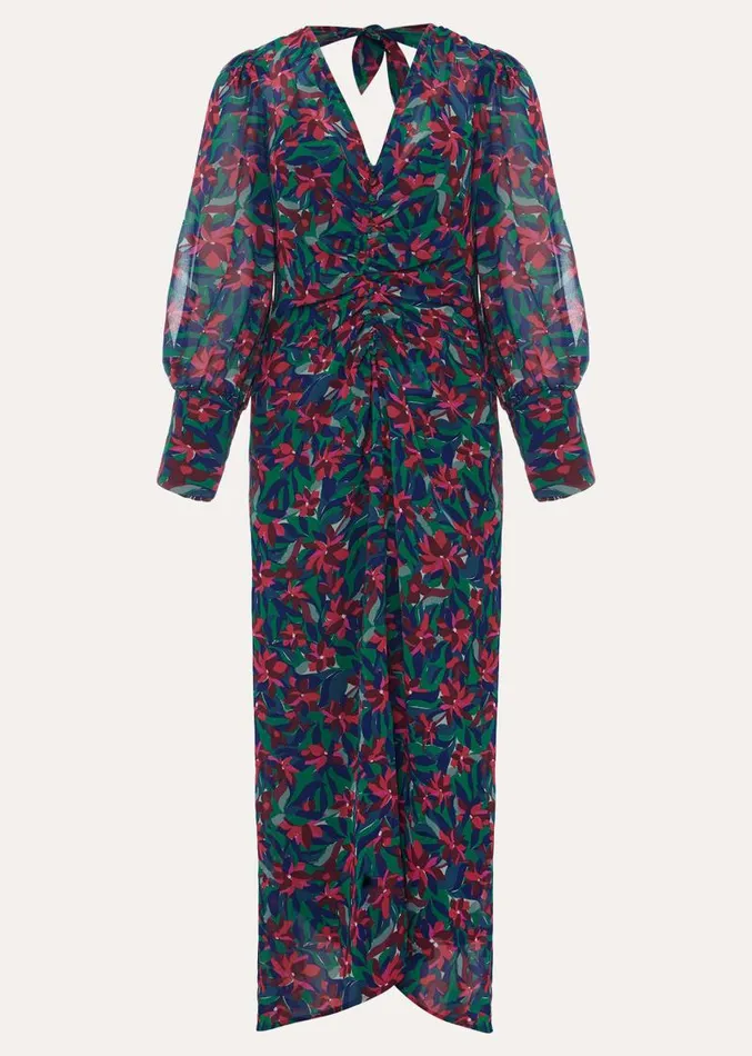 Hyacinth Floral Midi Dress Multicoloured Women Phase Eight Dresses