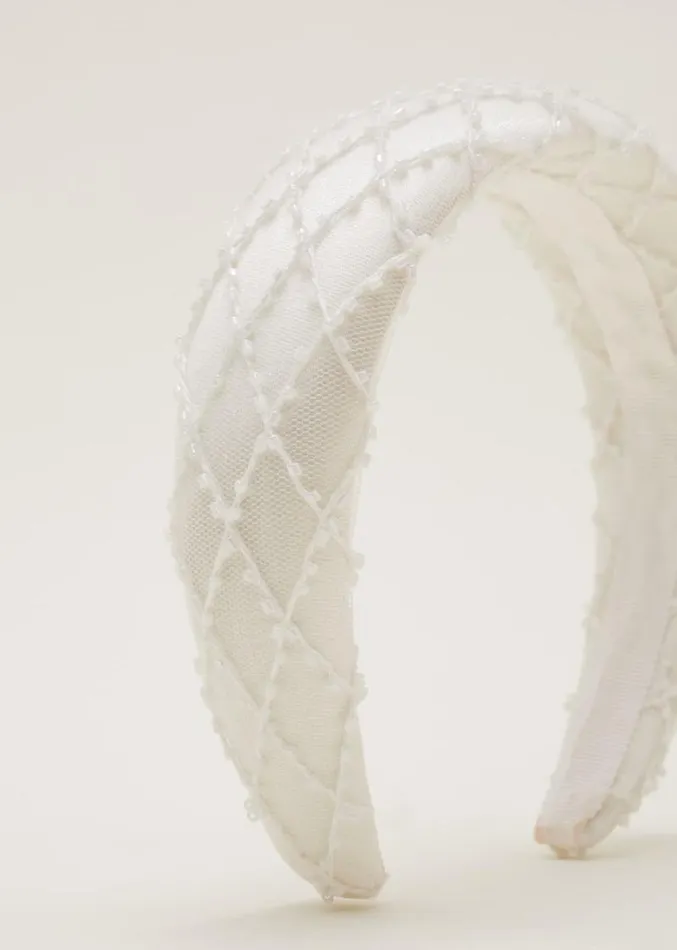 Ivory Beaded Headband Ivory Women Phase Eight Fascinators and Hats