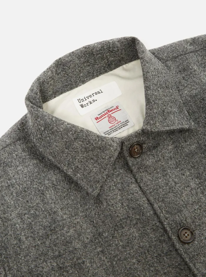 Jackets Men Universal Works Universal Works Easy Jacket In Grey Harris Tweed