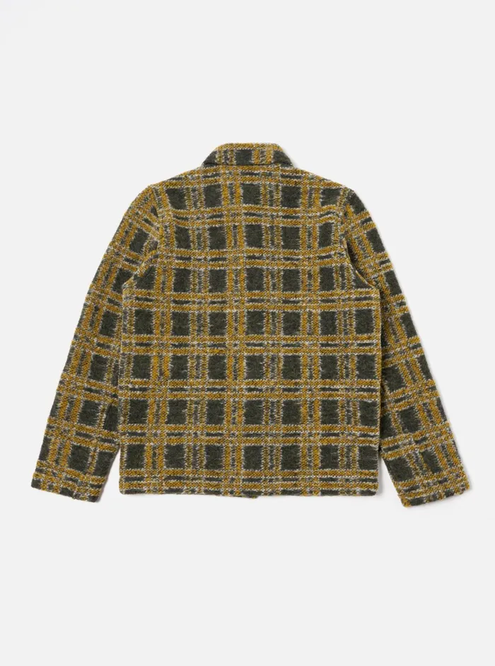 Jackets Men Universal Works Universal Works Field Jacket In Grey Jacquard Fleece