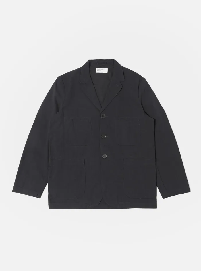 Jackets Men Universal Works Universal Works Five Pocket Jacket In Black Winter Twill