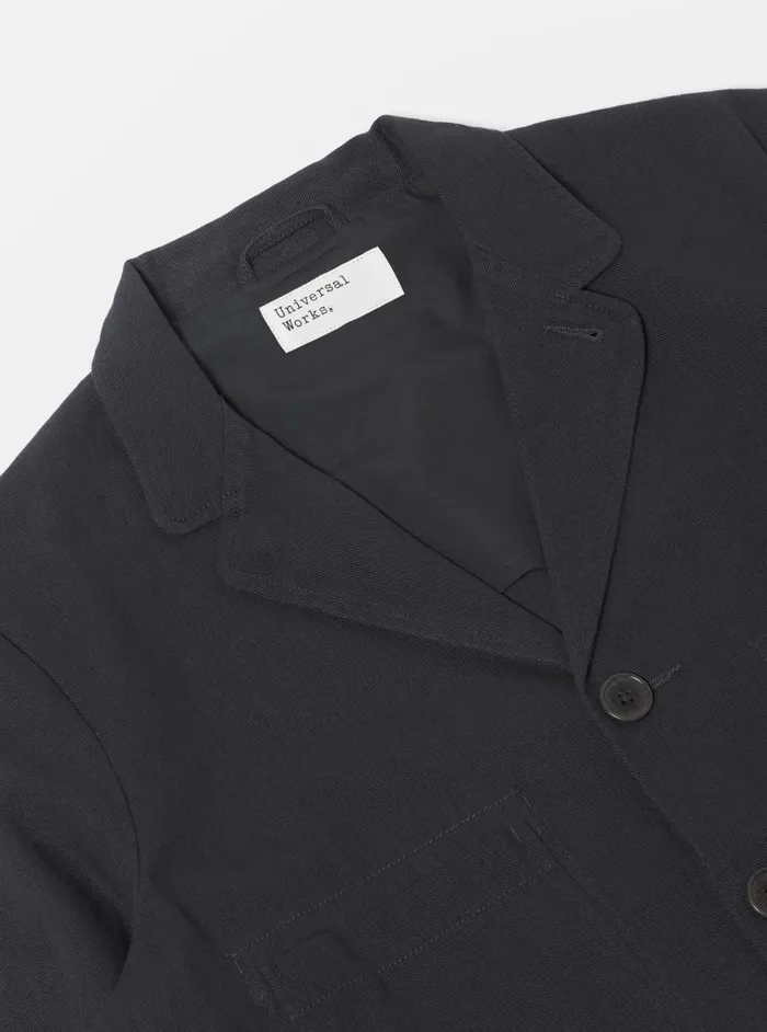 Jackets Men Universal Works Universal Works Five Pocket Jacket In Black Winter Twill