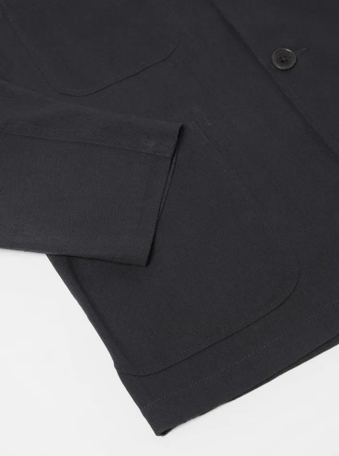 Jackets Men Universal Works Universal Works Five Pocket Jacket In Black Winter Twill