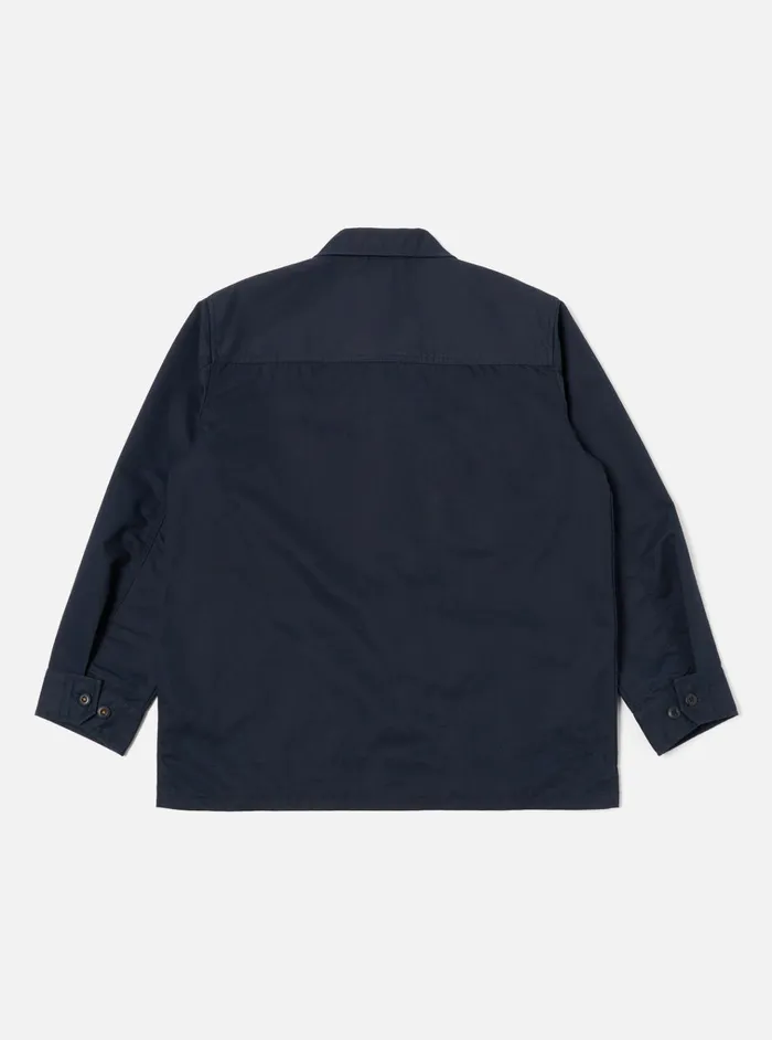 Jackets Men Universal Works Universal Works Jungle Jacket In Navy Brushed Polytech