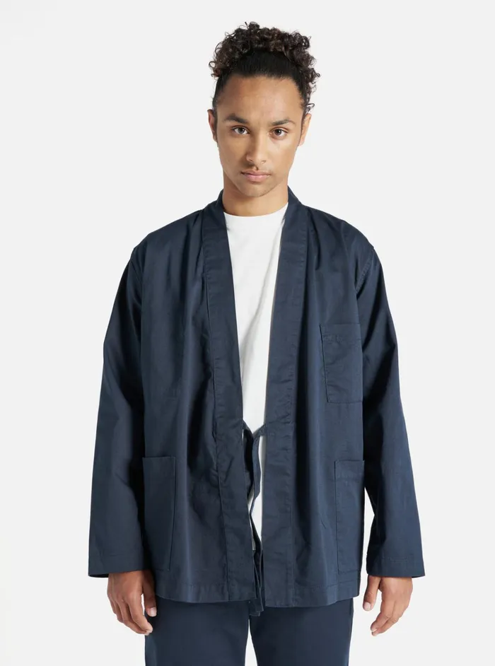 Jackets Men Universal Works Universal Works Kyoto Work Jacket In Navy Twill
