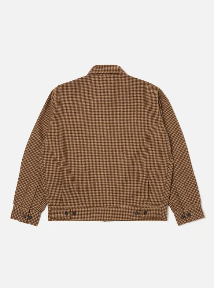 Jackets Men Universal Works Universal Works Rose Bowl Jacket In Sand Houndstooth Tweed