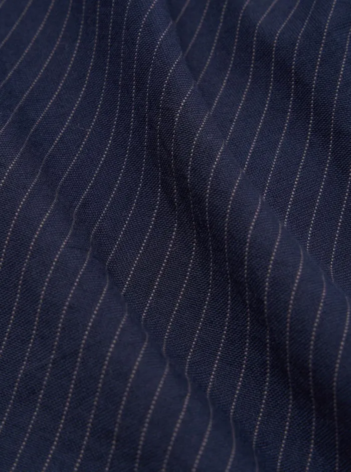 Jackets Men Universal Works Universal Works Three Button Jacket In Navy Cotton Pinstripe