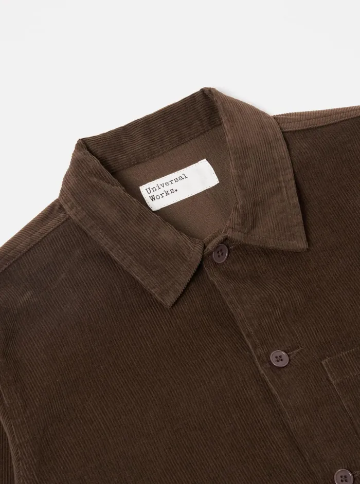 Jackets Men Universal Works Universal Works Uniform Jacket In Brown Fine Cord