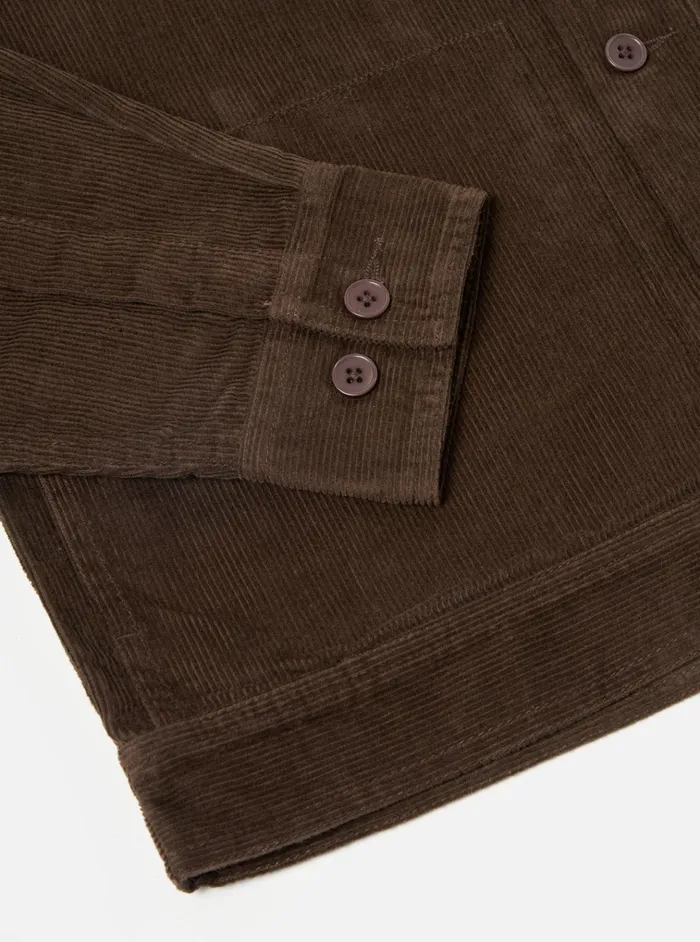 Jackets Men Universal Works Universal Works Uniform Jacket In Brown Fine Cord