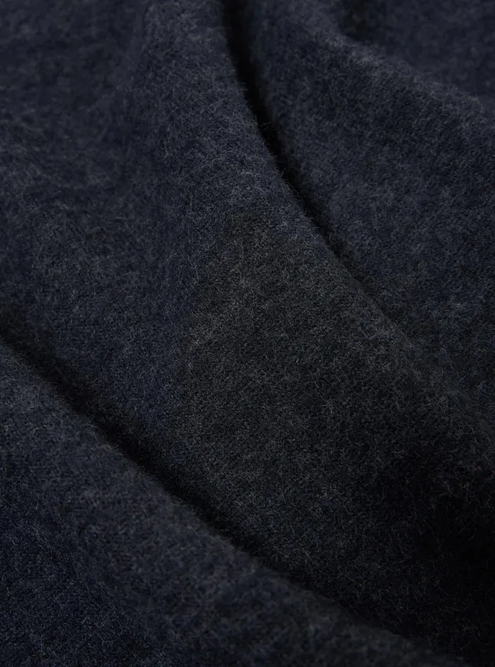 Jackets Men Universal Works Universal Works Zip Liner Jacket In Navy Soft Wool Cotton Knit
