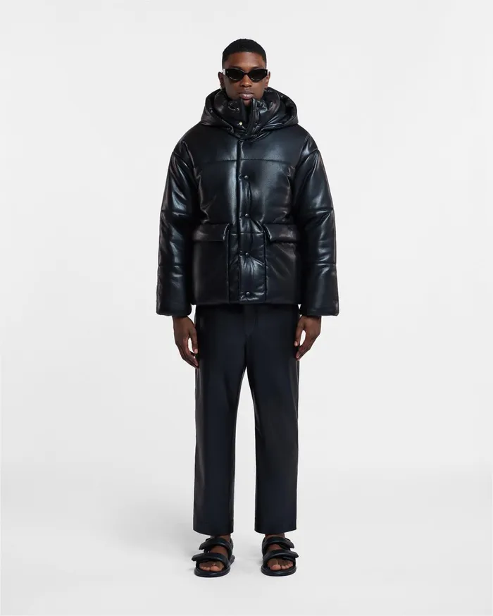 Jain Okobor AltLeather Relaxed Pants Black Men Nanushka Pants