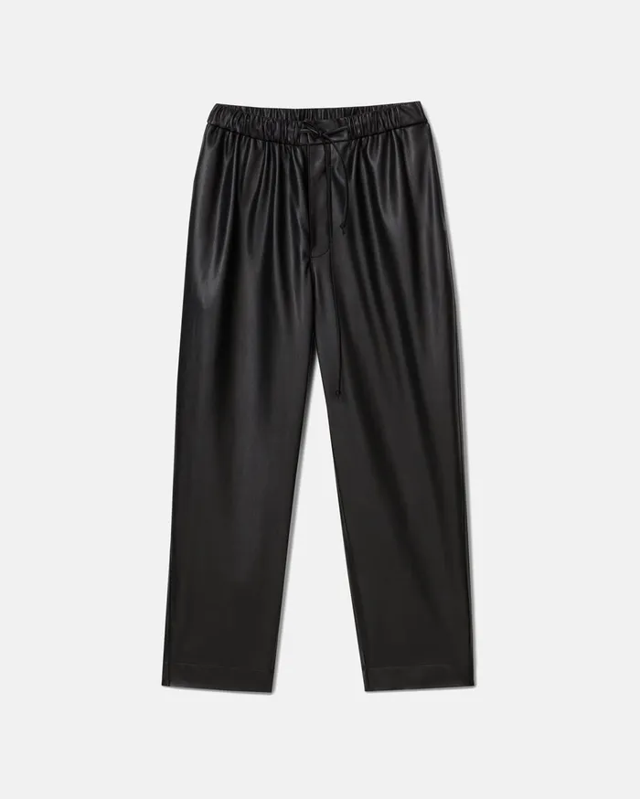 Jain Okobor AltLeather Relaxed Pants Black Men Nanushka Pants