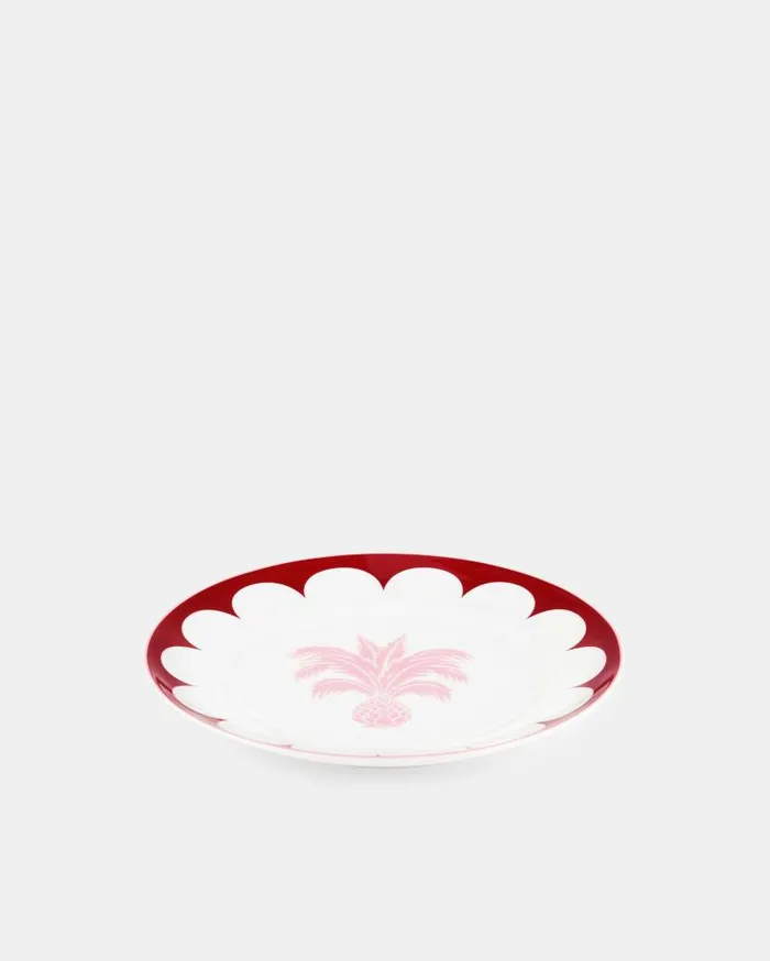 Jaipur Dessert Plate Bordeaux Women Aquazzura Dinnerware