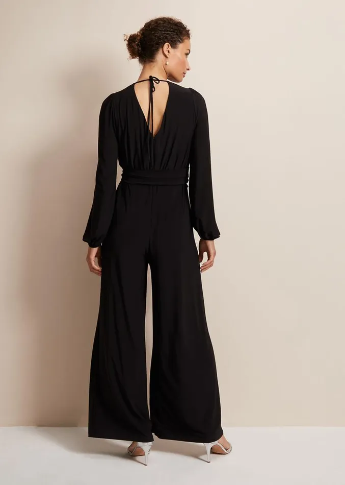 Janece Black Wide Leg Jumpsuit Black Women Phase Eight Dresses