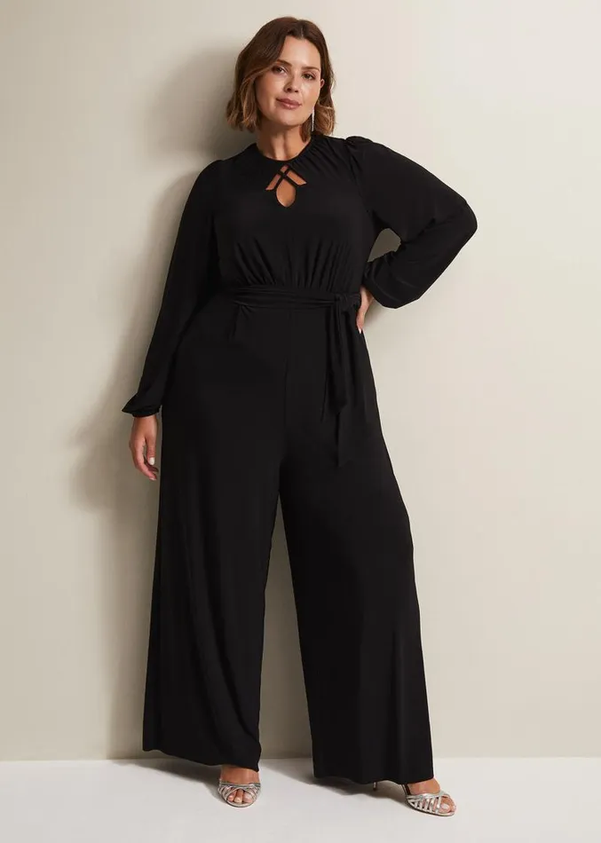 Janece Black Wide Leg Jumpsuit Black Women Phase Eight Dresses