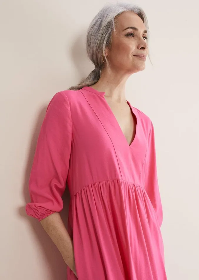 Jayde Midaxi Dress Pink Women Phase Eight Dresses