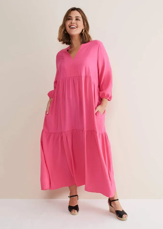 Jayde Midaxi Dress Pink Women Phase Eight Dresses